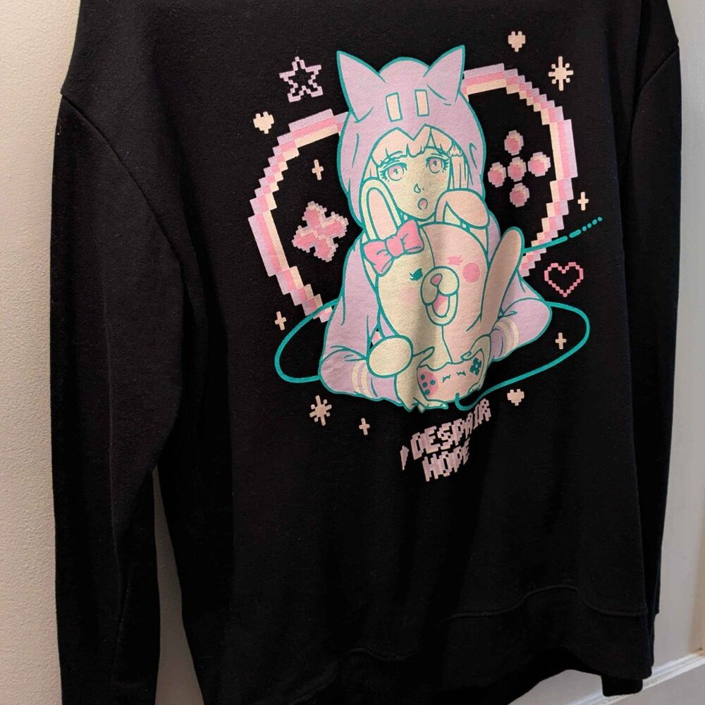 LISTEN FLAVOR Nanami & Monomi Dangan Rampa Let's Play Video Games Gyaru Sweater